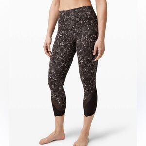 Lululemon Wunder Under Crop High Rise Roll Down Scallop Hem Luxtreme Leggings 8